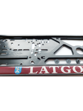 Номерная рамка с силиконовой наклейкой LATGOLA LATVIJA   